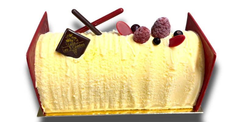 Buche glacée Passion et Fraise