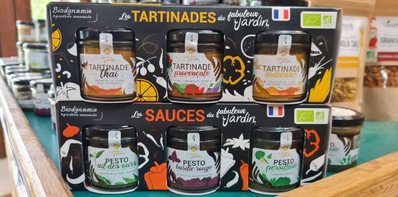 Sauces et tartinades du Fabuleux Jardin.