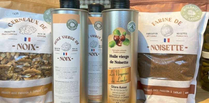 Huile de noisette - Huile de noix - Farine de noisette